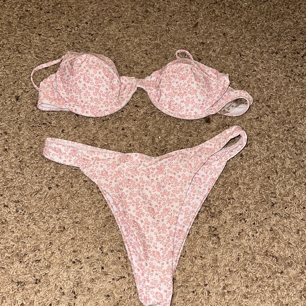 Floral Pink Bikini Set